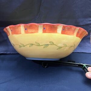 Pfaltzgraff Napoli Hand Painted Ceramic Oval Serving Bowl